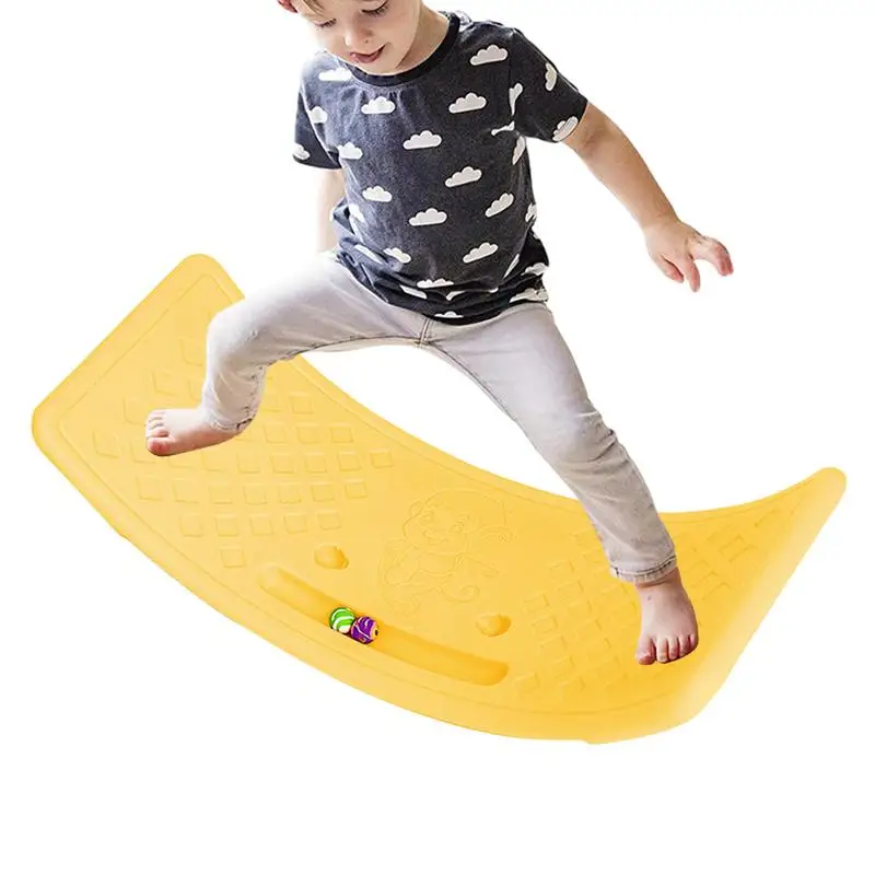 New Twisting Balance Board Kids Toys Children Wobble Balance Training Board Boys Girls Non-Slip Rocker Wobble Bending Board Toy