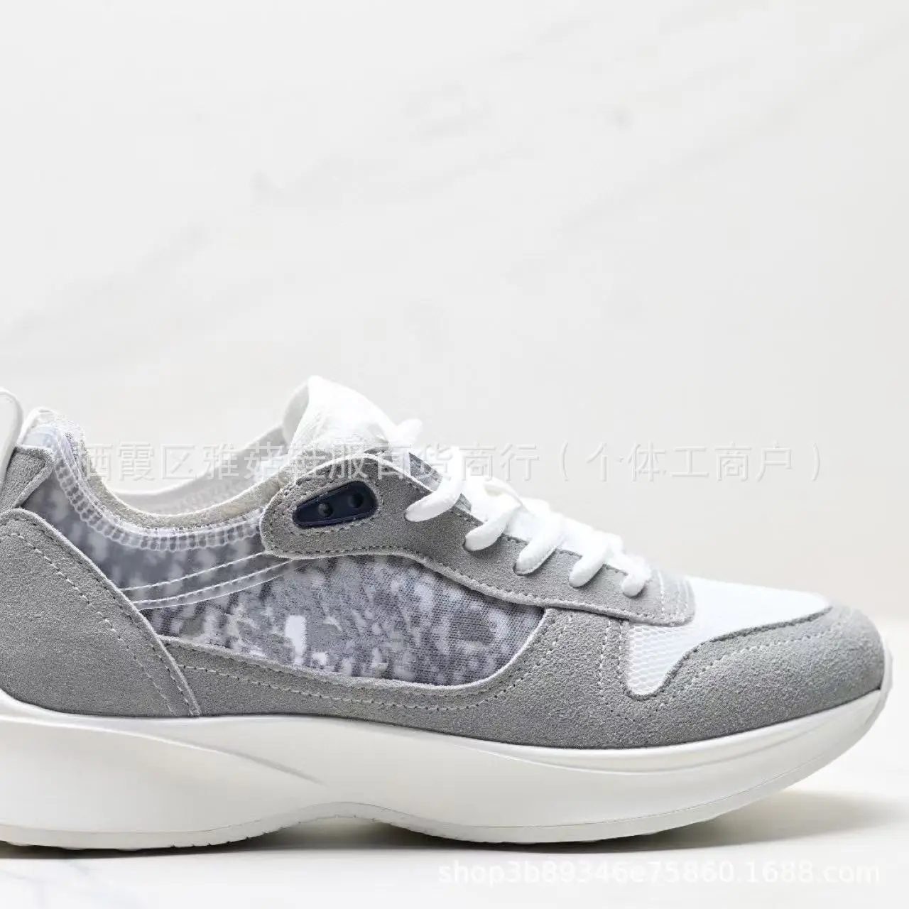 Fashionable Embroidered Low-Top Dad Shoes D-Home B25 Station Casual Thick-Heeled Sports Shoes for Men Retro Rubber Outsole