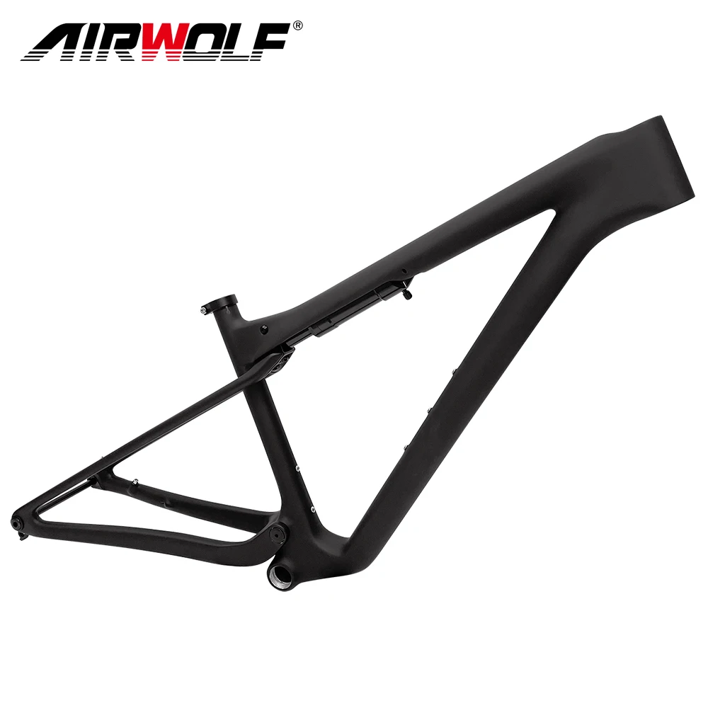 Airwolf 2024 Carbon Mtb Full Suspension Frame BSA Mtb frame 29er XC Mountain Bicycle Suspension 148 * 12mm Customized