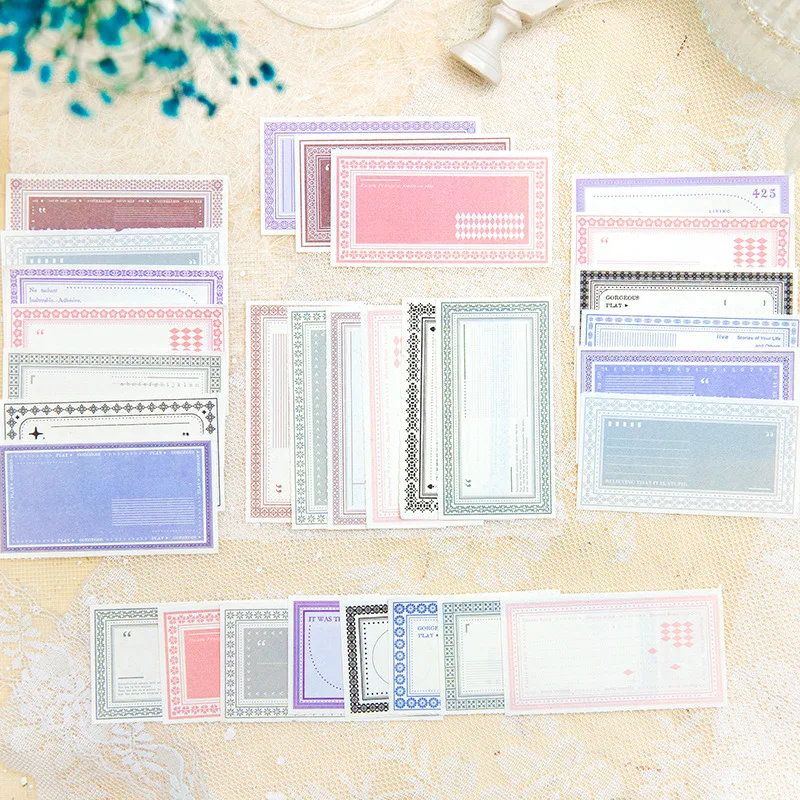 

20sets/lot Memo Pads Material Paper Tsubaki Peninsula Junk Journal Paper diary Scrapbooking Background Paper