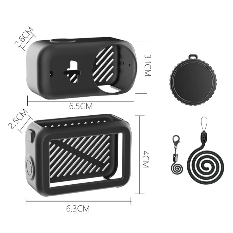 

For DJI SOMO Nano Body Silicone Cover Lens Cap Accessory Protective Case Camera Shockproof Case