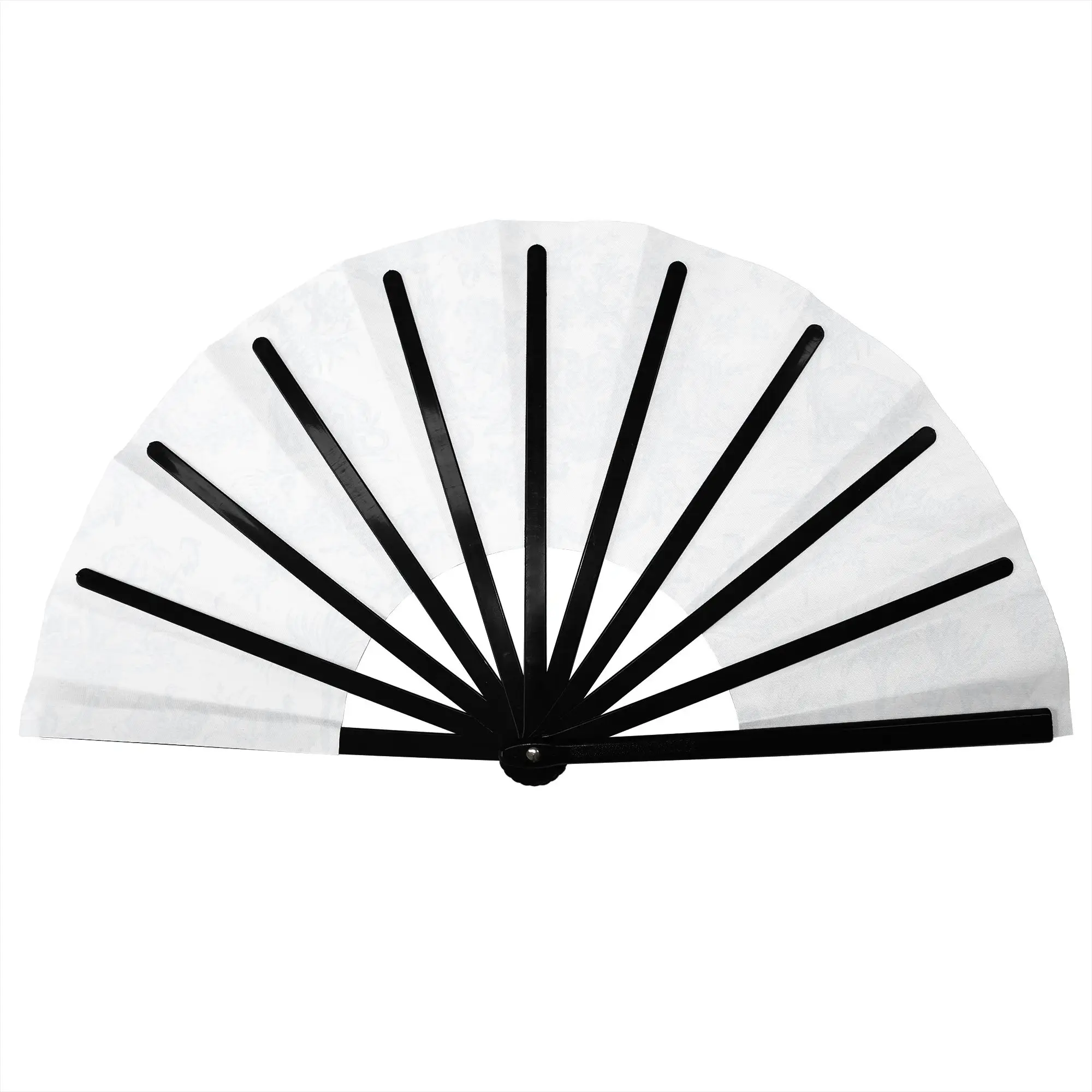 Toile De Jouy Stylish Hand Fan Floral Printed Polyester Fan Aesthetic Costume Prop Folding Fans For Sports Events  Gift