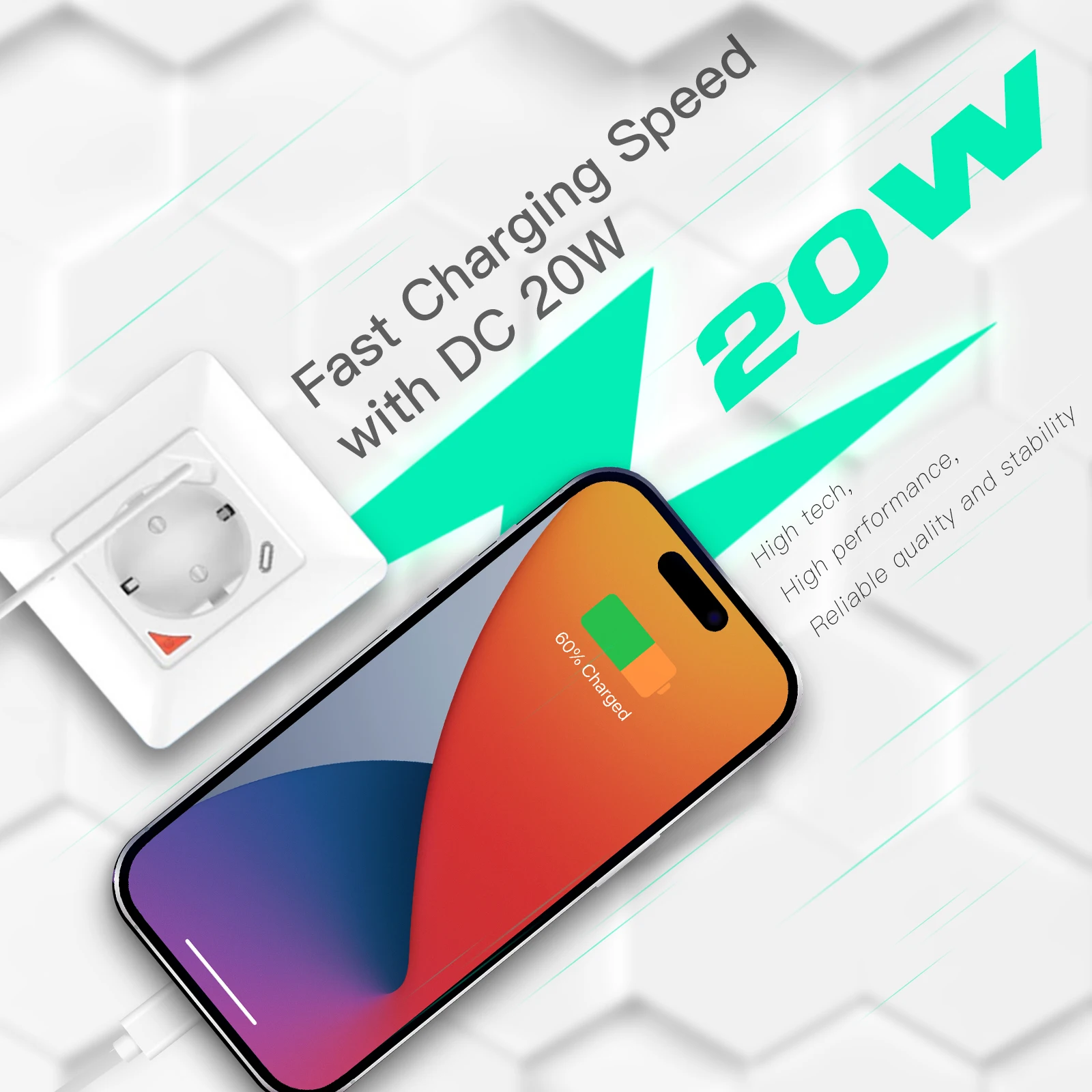 Stopkontak Pintar Dinding Tuya Smart Home EU 16A Gaya Modern dengan Port USB Tipe C yang Aman, Kontrol Suara Alexa, Stopkontak Wifi