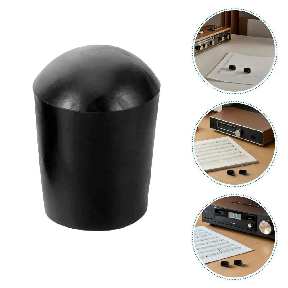 

8 Pcs Cello Accessories Anti Slip Pad Bottom Support Protector Rubber Head Antislip Mat Black Endpin Stopper for Beginners