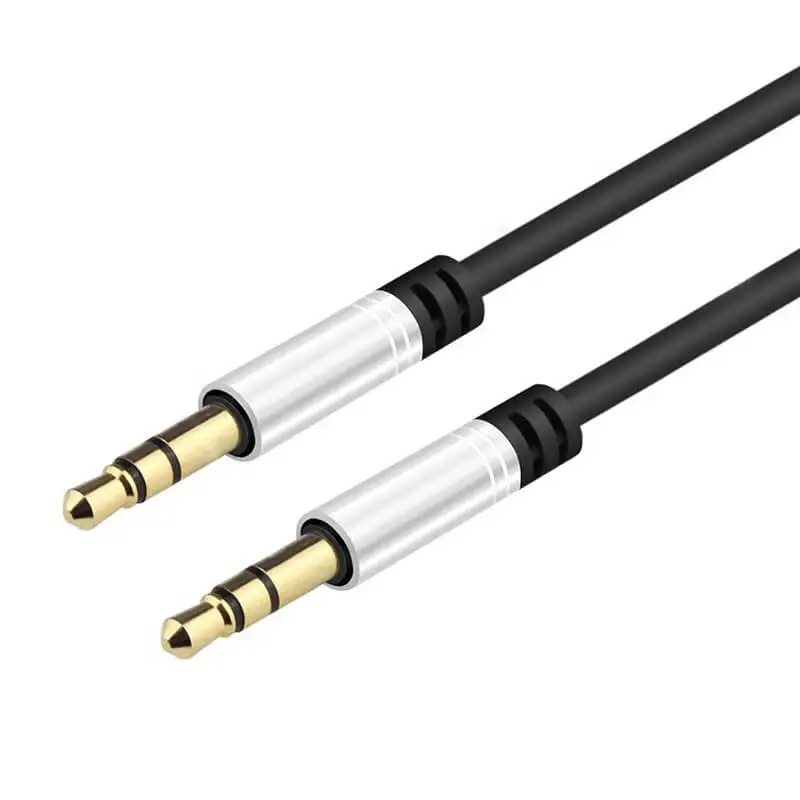 Cable trenzado de nailon de alta calidad AUX HIFI de 3,5mm, Cable de extensión de Audio Digital de 3,5mm C, para ordenador, altavoz, auriculares y