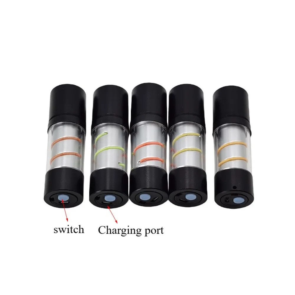 Mini camping light color light USB charging small flashlight outdoor portable ambient light