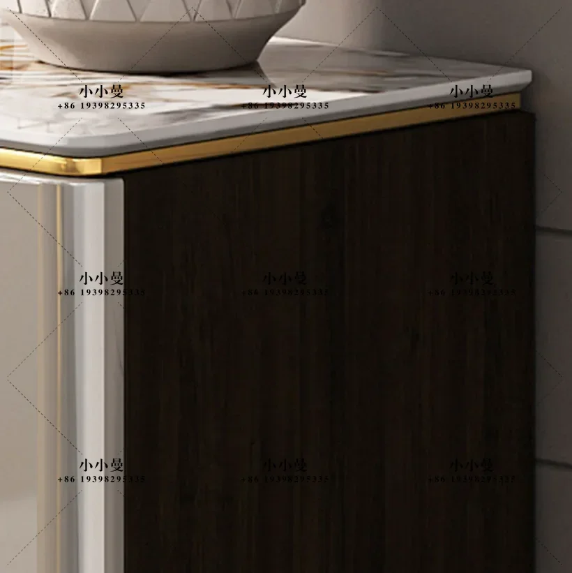 Luxury Stone Slab Shoe Cabinet for Home Use, Outside the Door, Hallway, Multi-Layered, Large-Capacity Entryway Cabinet.