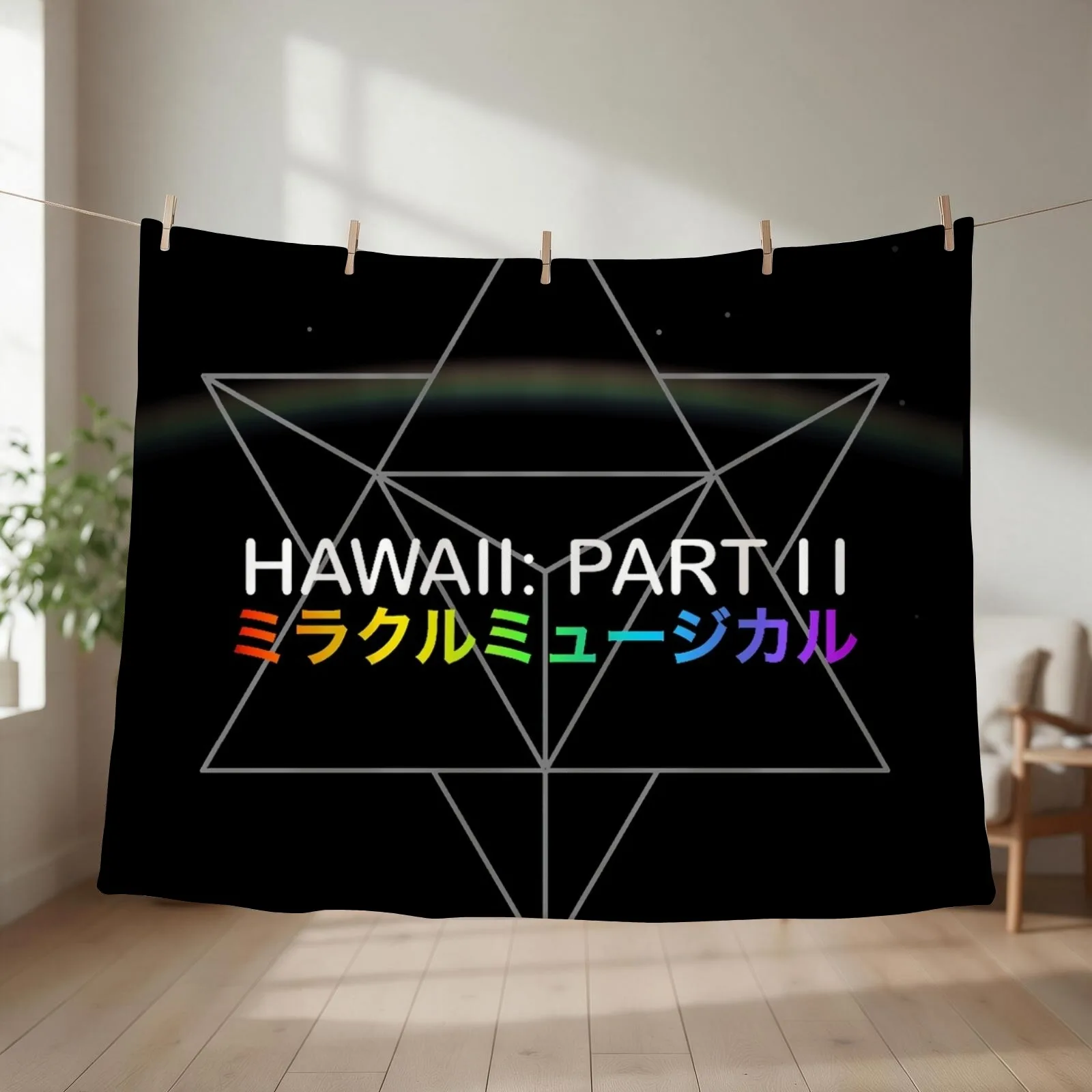 Hawaii: Part ii Throw Blanket couch cozy soft plush fuzzy picnic outdoor blanket