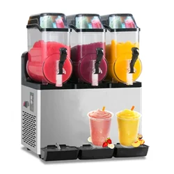 Machine à boisson glacée commerciale, 3 têtes de bol, 3 réservoirs, espace de saveur, slash, daiquiri, margarita, slushie, slush, nouveau