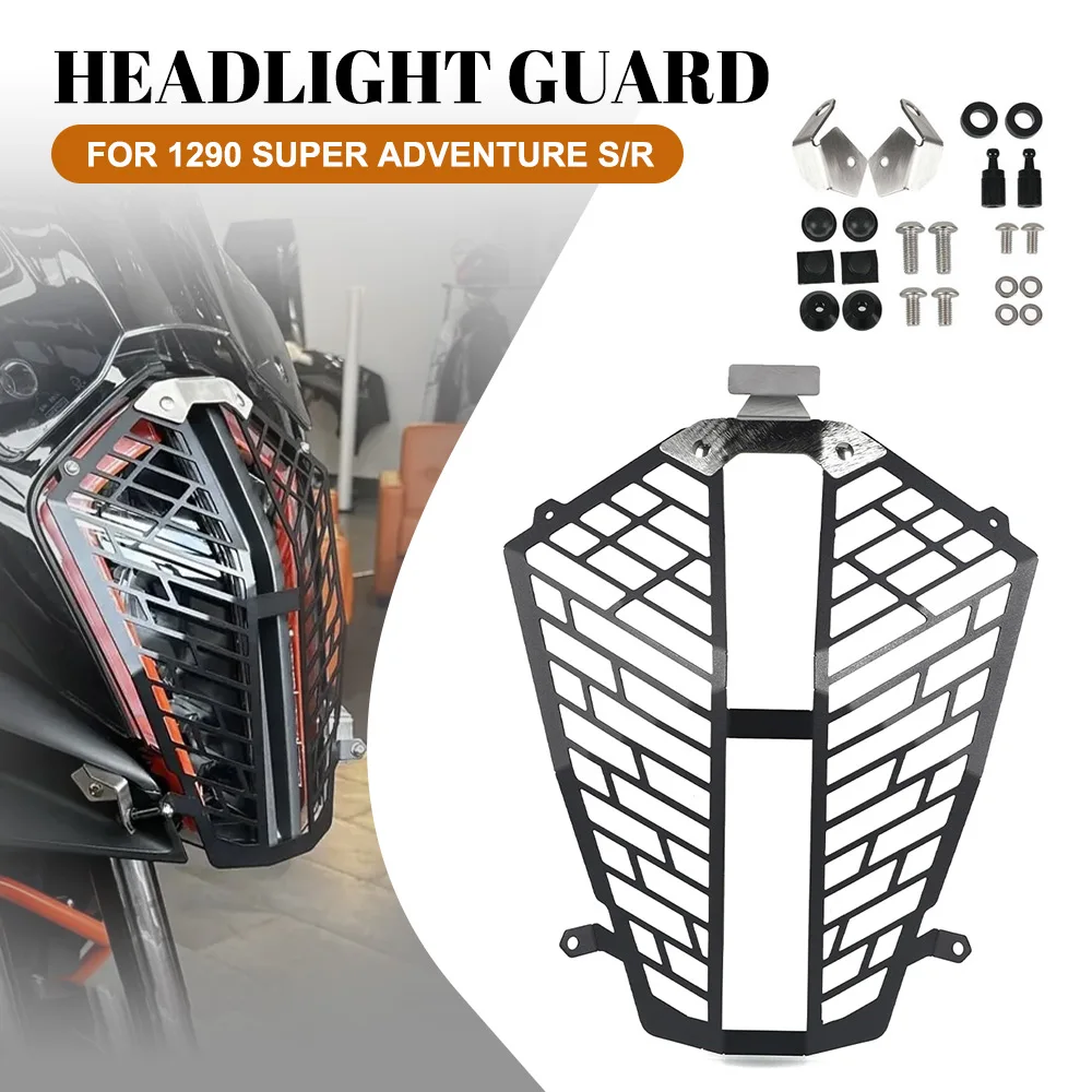 

Motorcycle Front Headlight Grille Guard Cover Protector Decorative headlamp Net FOR 1290 SUPER ADVENTURE S/R 2017-2018-2019-2020