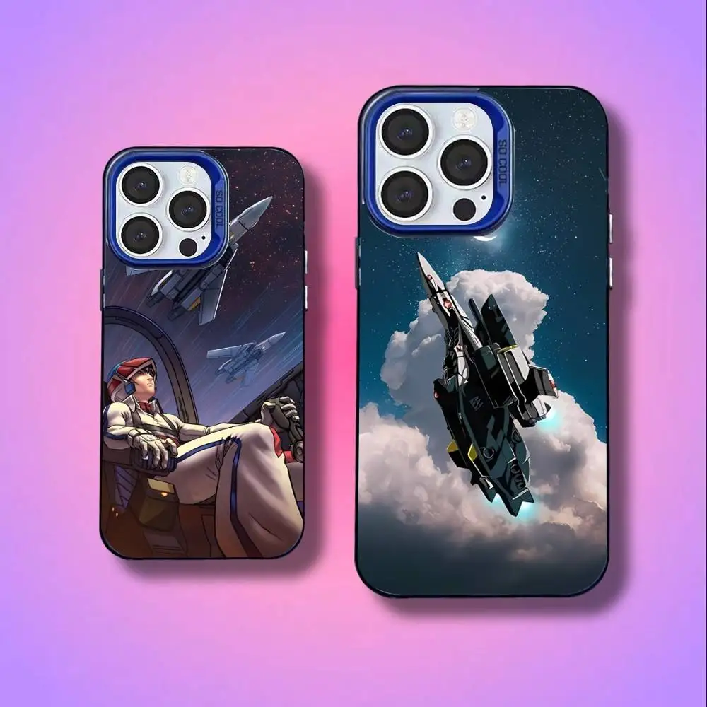 

R-Robotech Macross For Blue Candy Matte Cover iPhone 17,16,15,14,13,12,11,Mini,Pro,E,SE4,XS,MAX