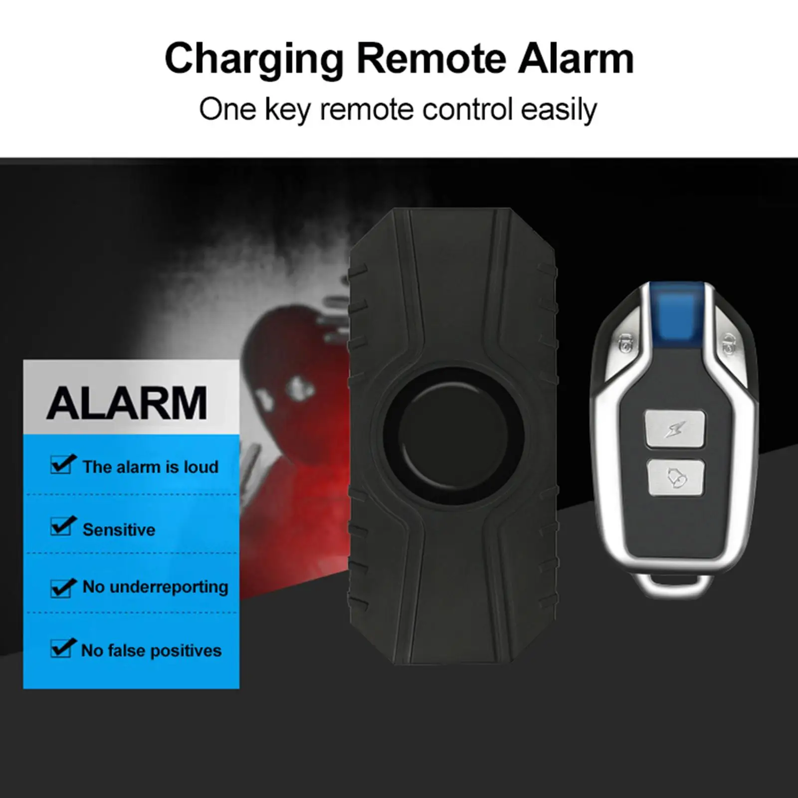 Bike Alarm 113dB Anti Theft with Remote for Equipment Motorcycle