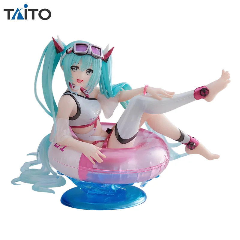 タイトー純正アクアフロートガールズ、初音ミクアニメアクションセクシーかわいい水着ガールズフィギュアおもちゃコレクション装​​飾品大人