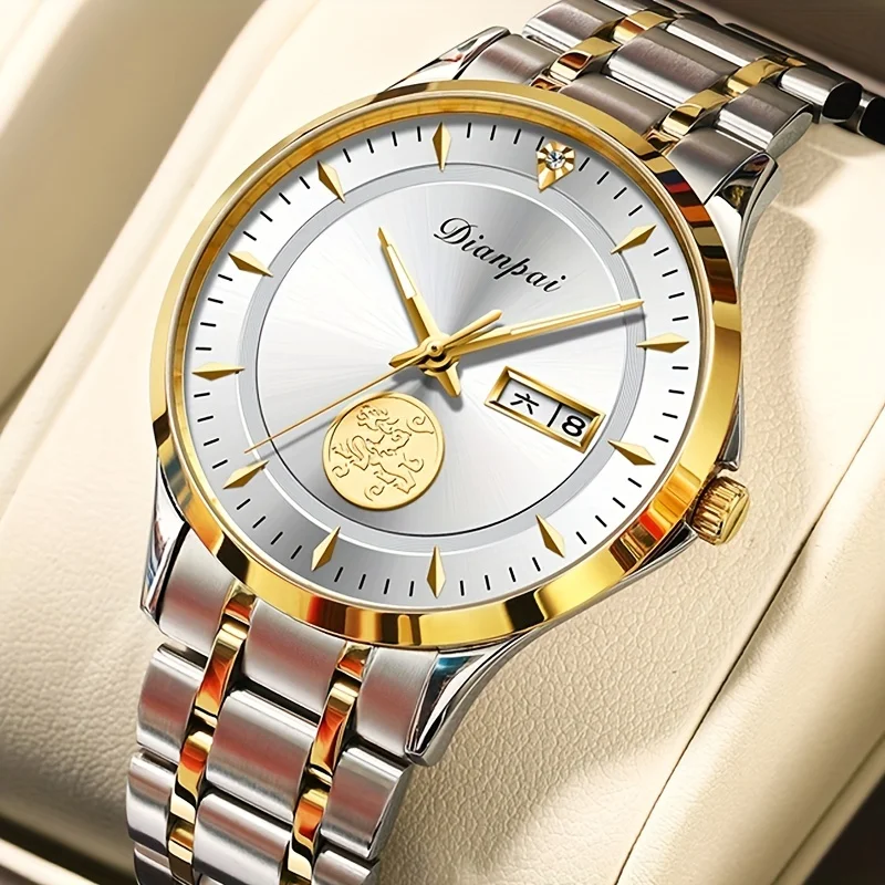 

Men's Business Sports Mechanical Watch Double sided Hollow Rotary Wheel Mechanical Men's Watch Stainless Steel Leisure Watch
