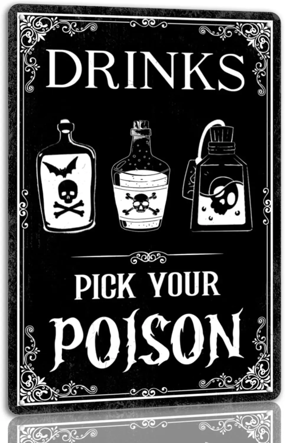 Pick Your Tin Sign Vintage Halloween Metal Signs Gothic Witchy Decor For Home Kitchen Bar es