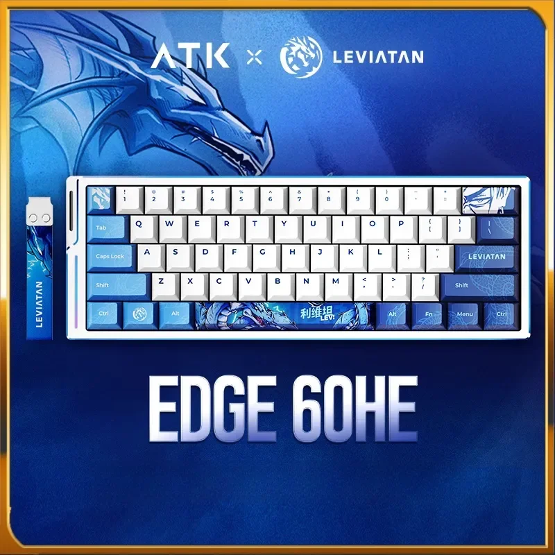 ATK Leviatan EDGE 60HE Wired Mechanical Keyboard Magnetic Switch 8000hz Aluminium Alloy Office Custom Valorant Gaming Keyboard