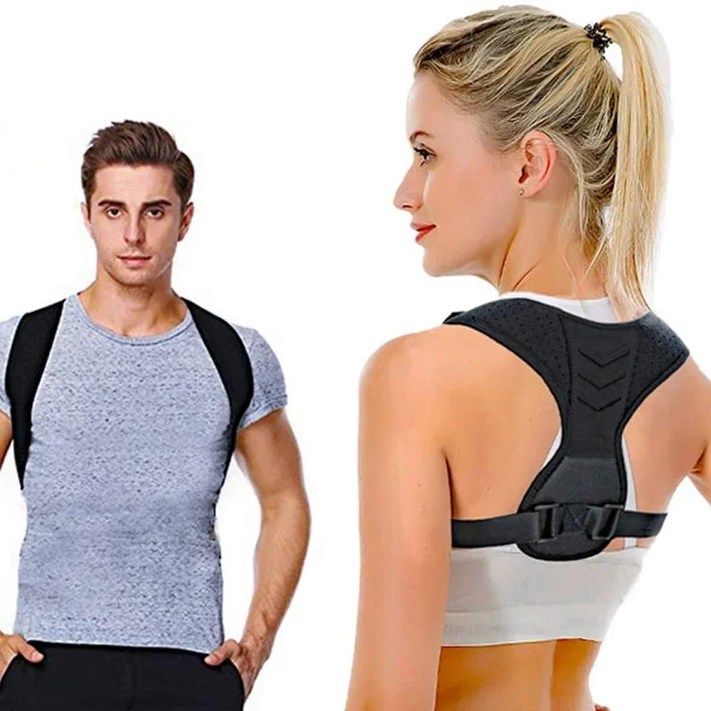 Back Brace Posture Corrector Adjustable Breathable Straightener, Pain Relief From Lumbar, Neck, Shoulder, and Clavicle