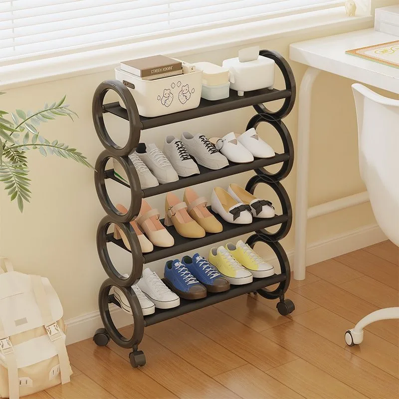 

Creative Roller Door Entrance Removable Simple Shoe Rack Porch Multi-layer Display Shoe Storage Rack Organizador Armario