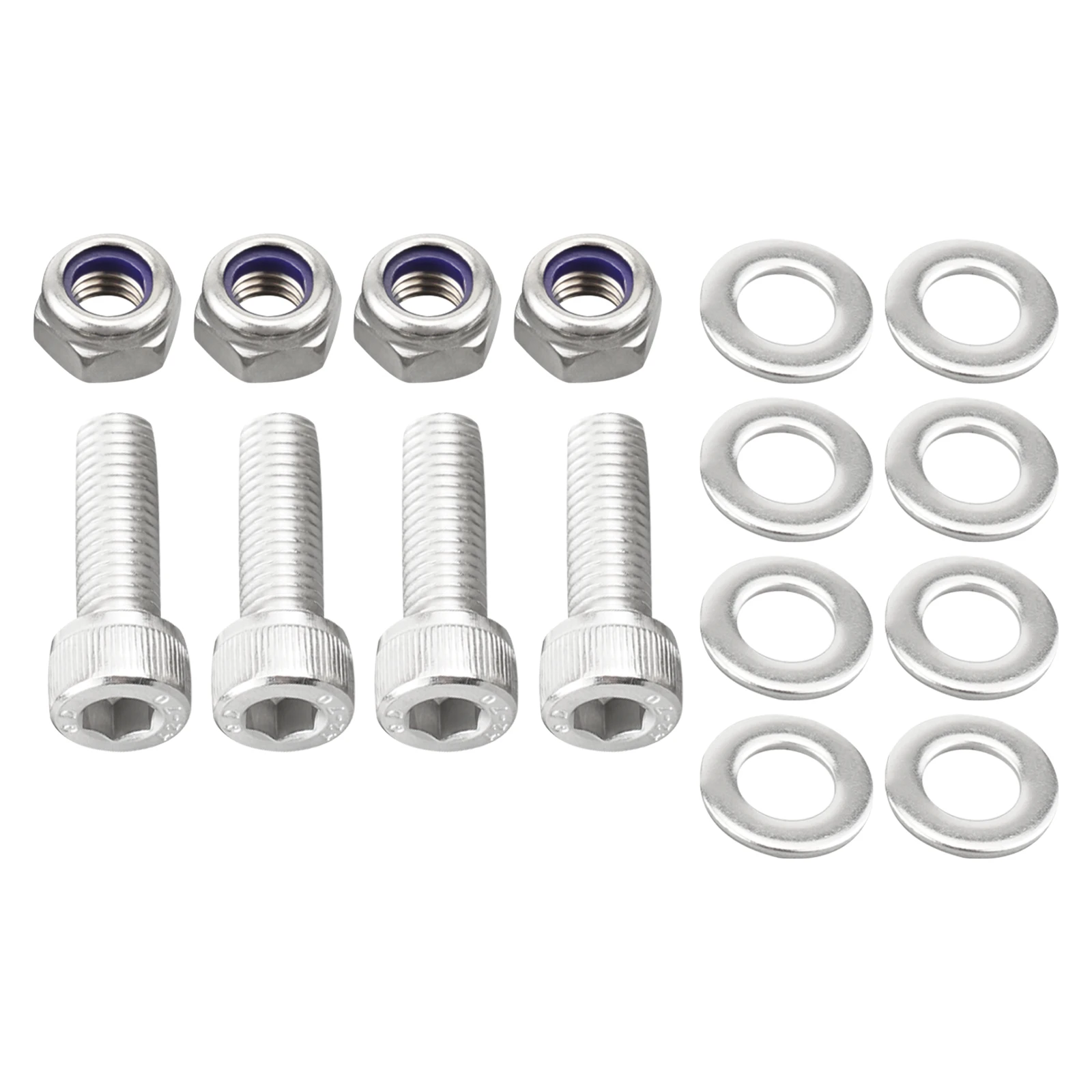 

For Yamaha Banshee 350 YFZ350 SE SP 1987-1998 2000-2006 ATV Rear Skid Plate Bolts Kit Stainless Steel Accessories