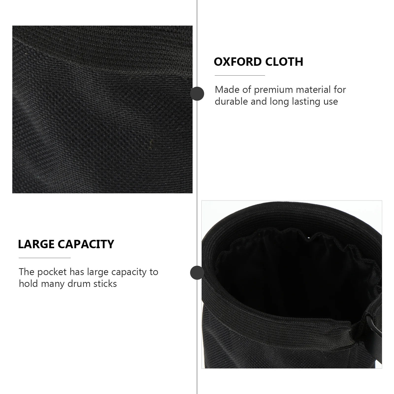 

Drumstick Bag Storage Pouch Oxford Cloth Durable Large Capacity Cylindrical Holder Drum Accessories Tote Carrying