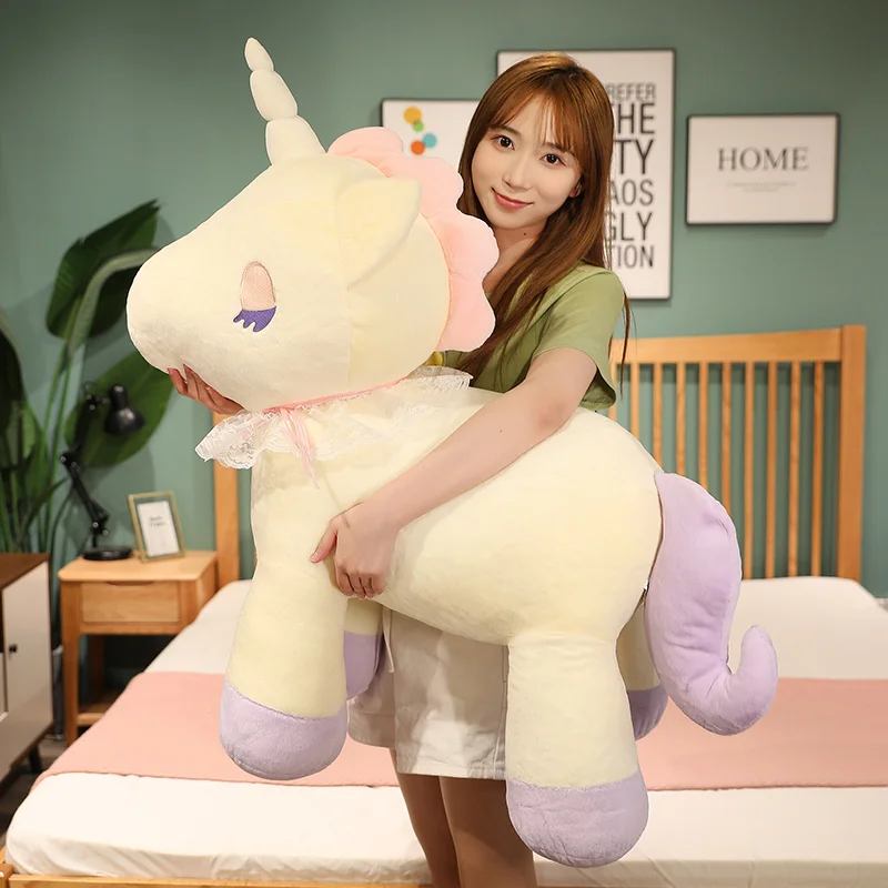 

Kawaii Unicorn Plush Pillow Toy Cute Stuffed Animals Lolita Unicorn Plushies Doll Cartoon Throw Pillows Soft Kids Toys for Girls