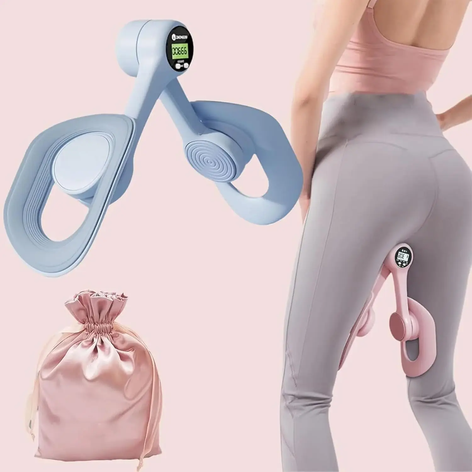 Thigh Master, dispositivos de ejercicio de fortalecimiento del suelo pélvico mejorados, entrenador de glúteos para mujeres, adelgazamiento del muslo, ejercicios internos del muslo