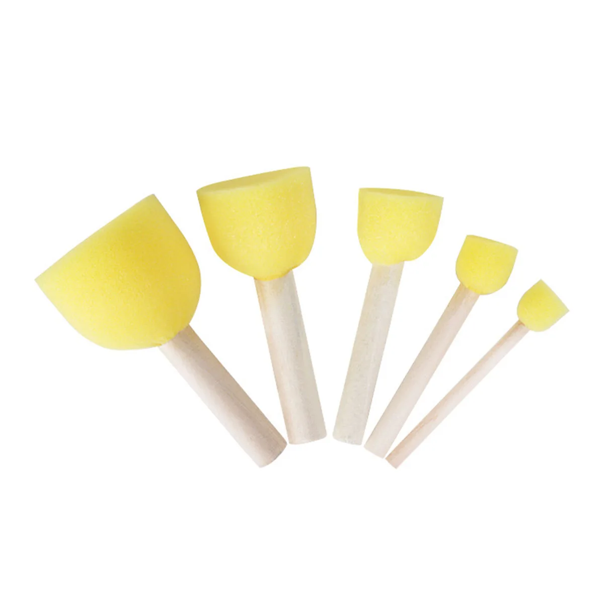 

27pcs Sponge Brushes Set Kids Painting Tools Bamboo H les Fitness Doodle Toys Graffiti Seals Creativity Art Supplies