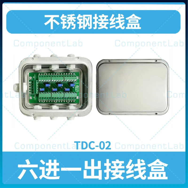 Stainless Steel Waterproof Junction Box 4/6/8/10 Port Digital Analog Weighing Sensor Terminal Box