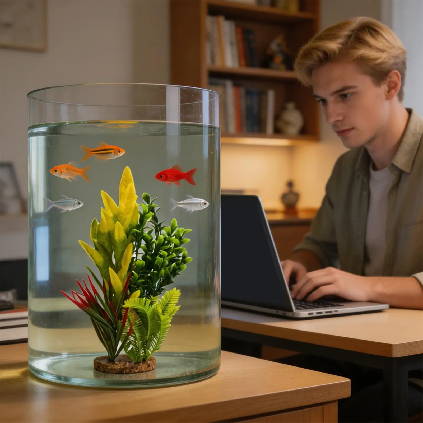 Plantas Artificiais para Aquário: Decoração para Tanques de Camarão e Betta – Ideal para Criadores, Hobbystas, Iniciantes, Aquaristas e Pescadores – Para Casa