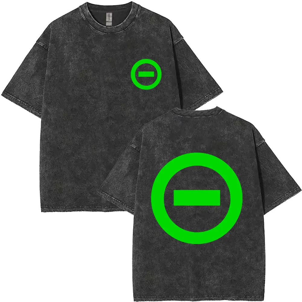 

Washed Vintage Type O Negative Logo T-shirts Gothic Metal Rock Band T Shirts Men's Vintage Hip Hop Oversized T-shirt Streetwear