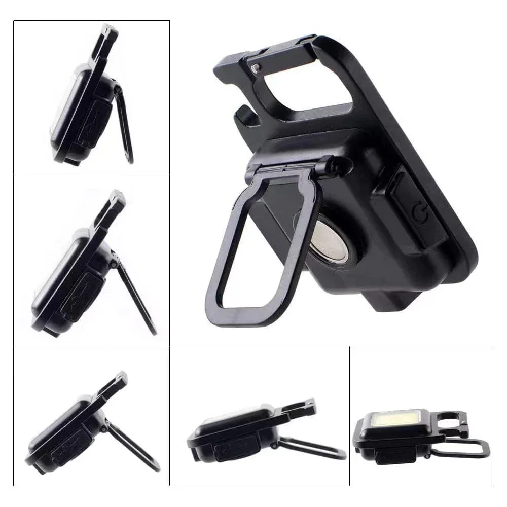キャンプやアウトドア用の多機能キーホルダー,緊急カーライト,折りたたみ式磁気吸引