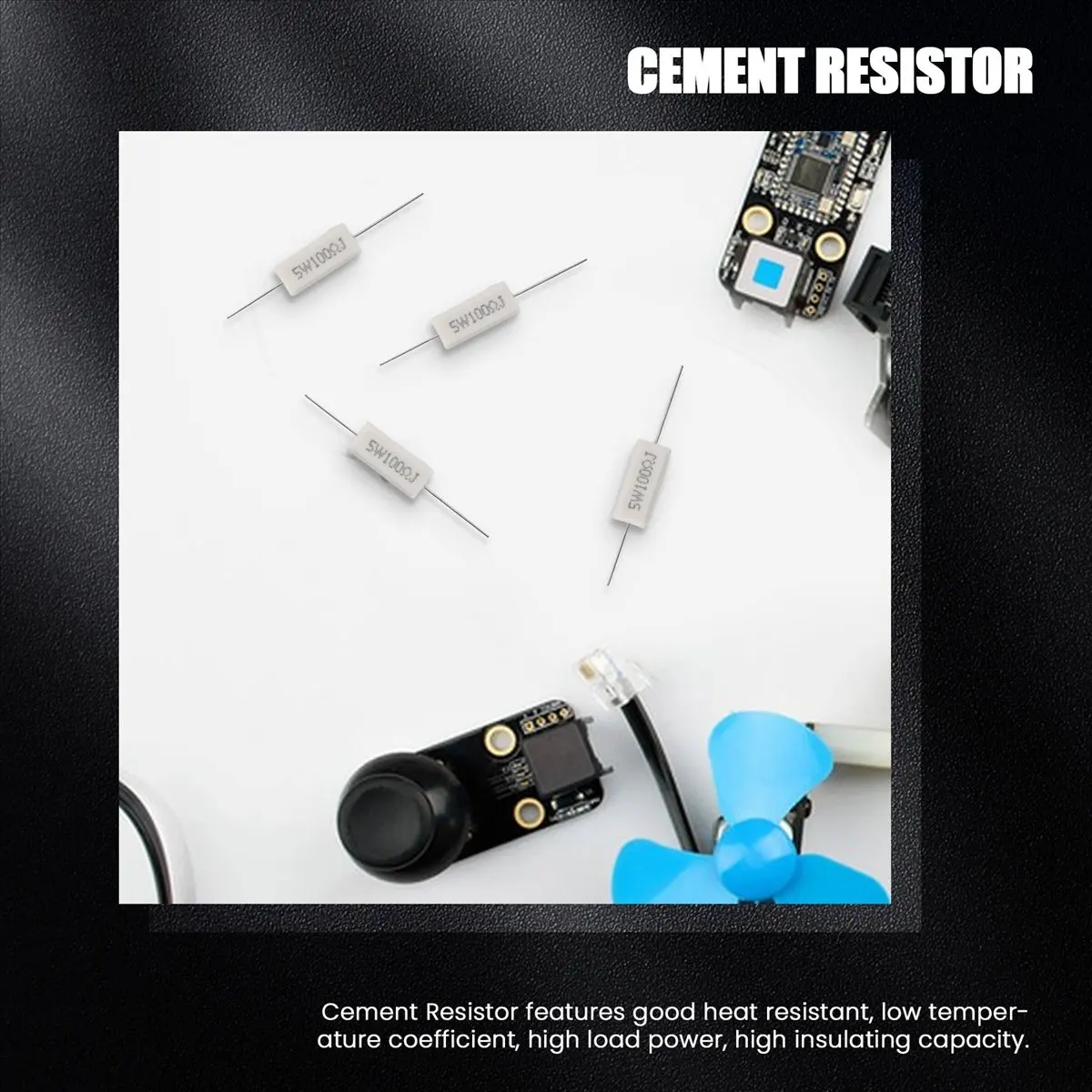 SWXF 10x Wirewound Ceramic Cement Resistors 100 Ohm 5W Watt 5%