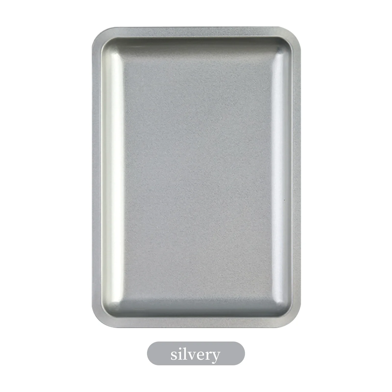 1PC Platz Edelstahl Kosmetische Ablage Nail art Maniküre Platte Pinzette Clippers Stifte Container Falsche Nägel Gericht Werkzeuge