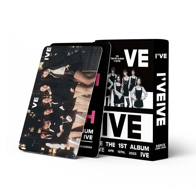 55pcs/set Kpop Idol Lomo Cards IVE Photocards Photo Card Postcard for Fans Collection