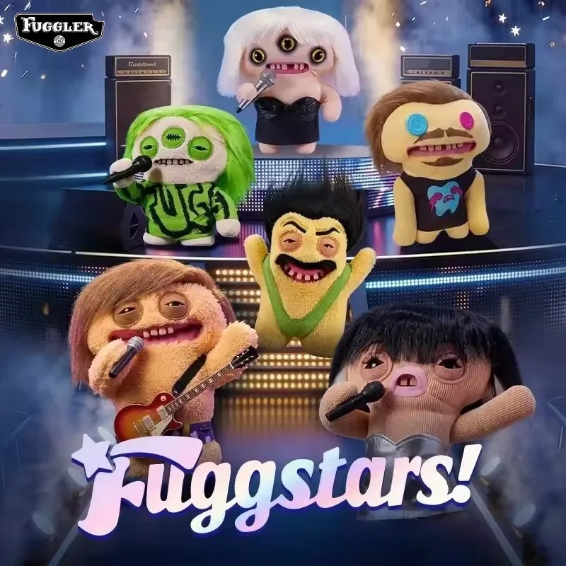 Плюшевая игрушка Kawaii Fuggler Fuggstars Series 2: Забавный Уродливый Монстр, Суперзвезда, Необычная Милая Необычная Игрушка, Модная Кукла, Коллекционный Подарок