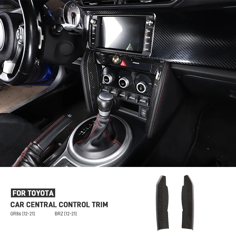 

Настоящее углеродное волокно, боковая накладка на центральную консоль автомобиля, панель переключения передач, декоративная накладка для Toyota GR86 86 Subaru BRZ 2012-2021