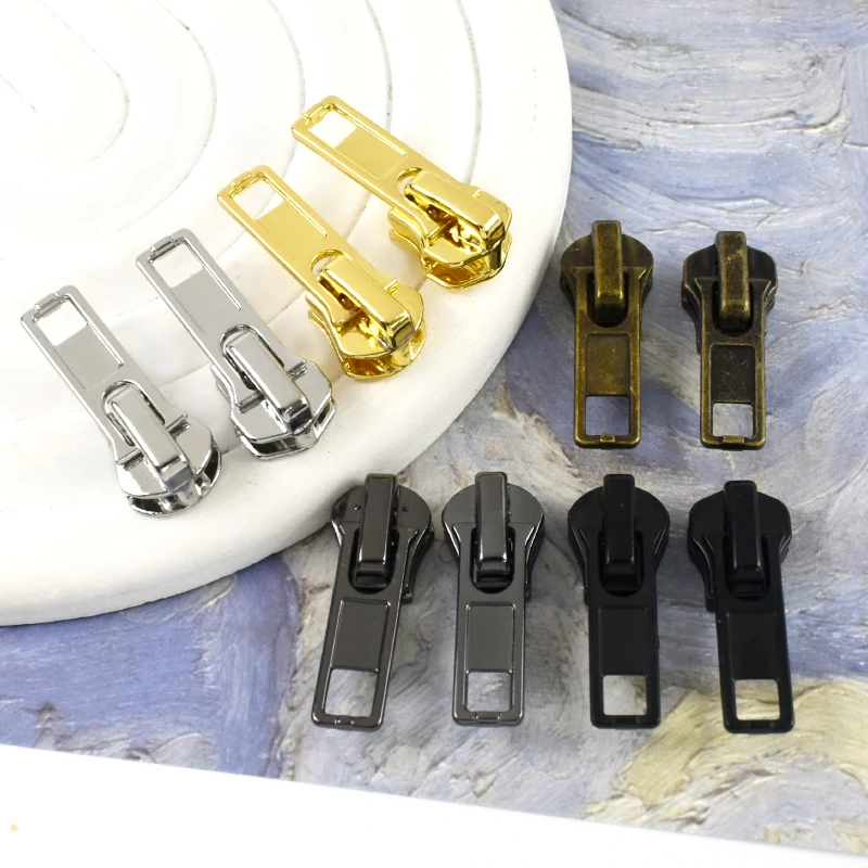 

10/20Pcs 3# 5# Zipper Slider for Metal Resin Zippers Replacement Puller Head for Bags Clothes Sewing Closure Decor Accessories