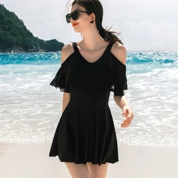 One-piece for Women with Slim Fit with Chest Pads Sleeveless Sexy Backless and Feminine Goddess Temperament Casual Swimsuit