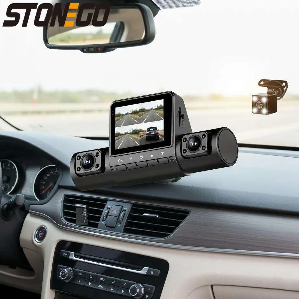 

Автомобильная камера 1080P Full HD с широким углом обзора, циклической записью, кнопочным управлением, IPS-экраном и поддержкой подключения к ноутбуку