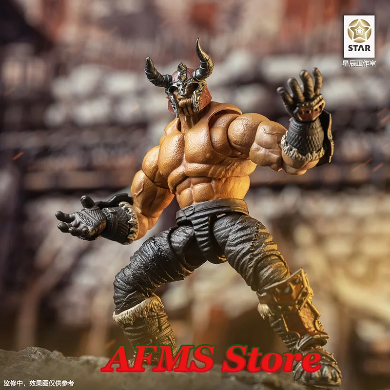 1/12 Scale Collectible WOW Garrosh Hellscream 16cm Ancient Battlefield Berserker Orc Full Set Action Figure Model Doll Toys