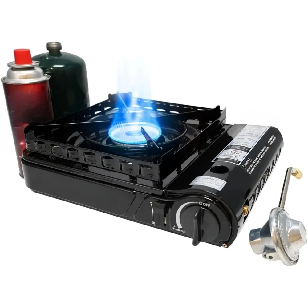 

Hot sell.15,000 BTU Propane or Butane Stove Dual Fuel Stove Portable Camping Stove - Patented - with Carrying Case Great