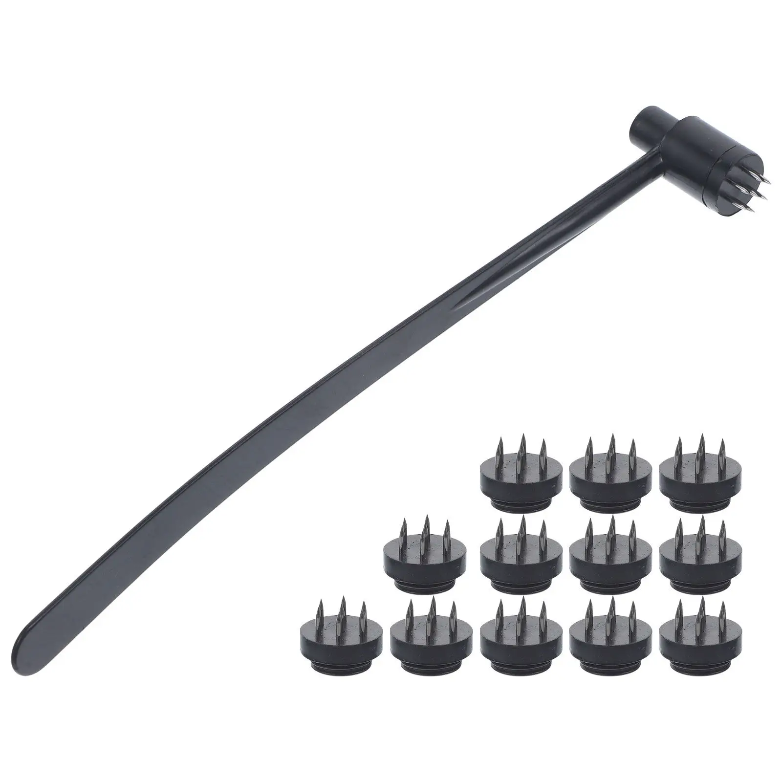 

Набор из 7-звездочных игл для терапии Plum Blossom, съемные иглы-молоточки для профессиональной китайской медицинской терапии (1 коробка)