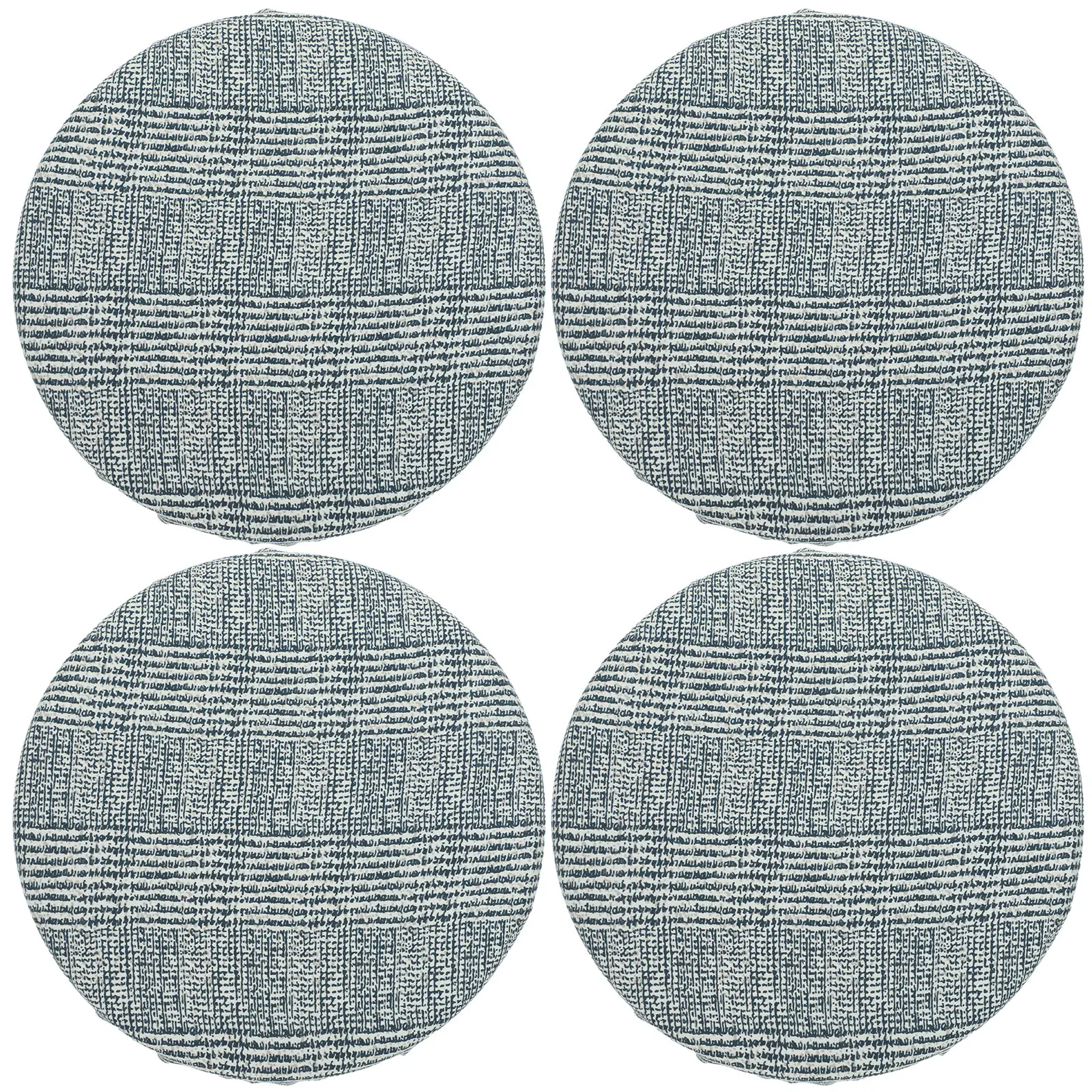

4 Pcs Round Bar Stool Covers Elastic Edge for Kitchen Dining Room Wedding Party Protector Home Decor Grey Color