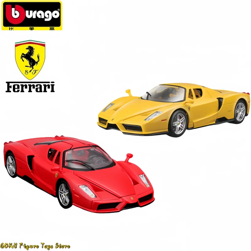 Original Bruago 1:24 Ferrari Enzo 488 Diecasting Car Model Classic Car Adult Children'S Collection Force Control Car Model Gifts