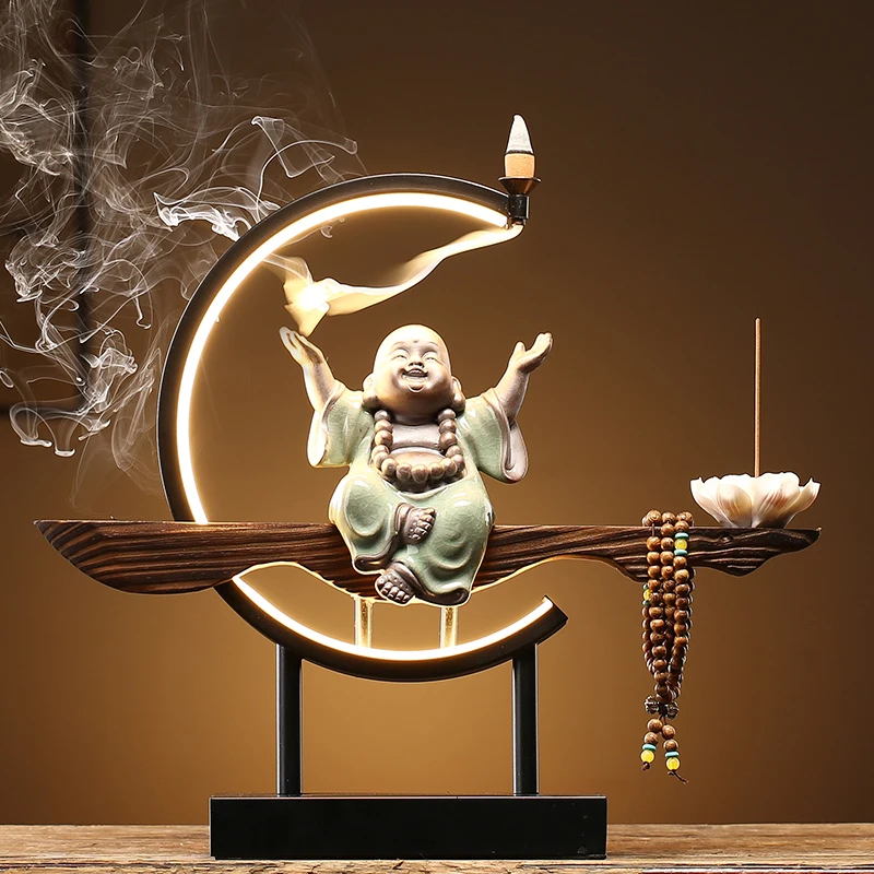 

Back Flow Zen Garden Incense Burner Holy Indoor Perfumes Holder Incense Stand Chinese Quemador Inciensos Decoration Living Room