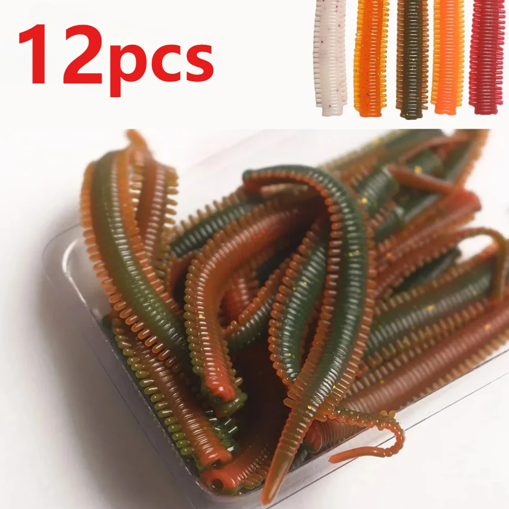 Cebo Blando Lombriz de Mar Flotante TPR – Señuelo Simulado 8cm - imagen 4
