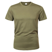 MEGE Brand Clothing Tactical Men's Tee Shirt Round Neck Solid Shirt Short Sleeve Breathable quick-drying Casual Shirt