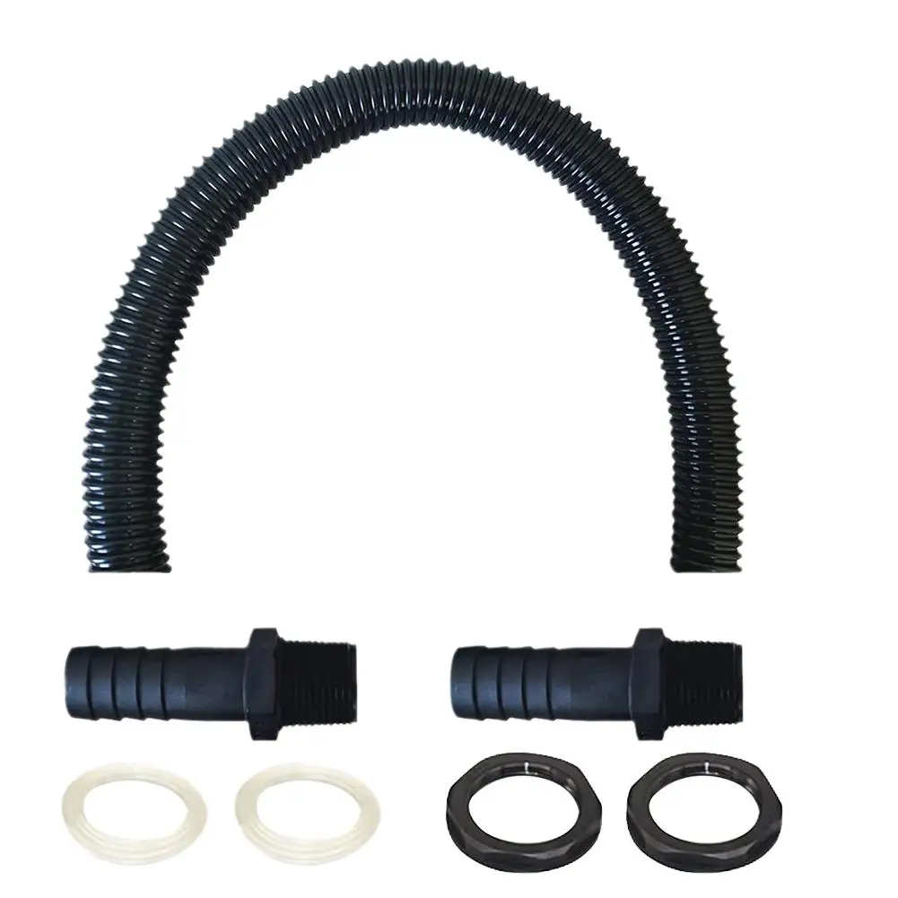 Rain Barrel Connection Hose With 2 Hose Nozzles For IBC Containers Tanks Buckets Connecting Easy To Replace G4Q7