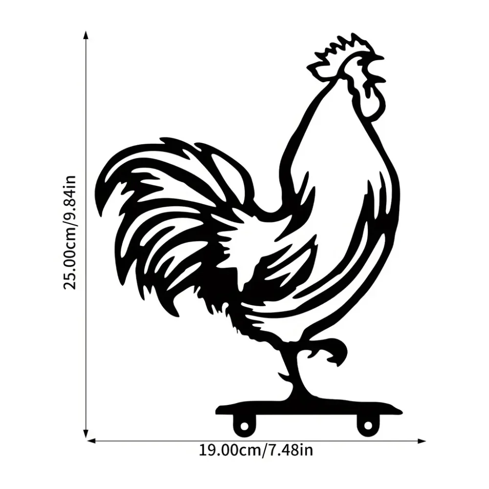 CIFBUY Metal Rooster Mailbox Topper Personalized Home Garden Decoration Mailbox Cover, Mailbox Decor, Room Decor, Home Decor