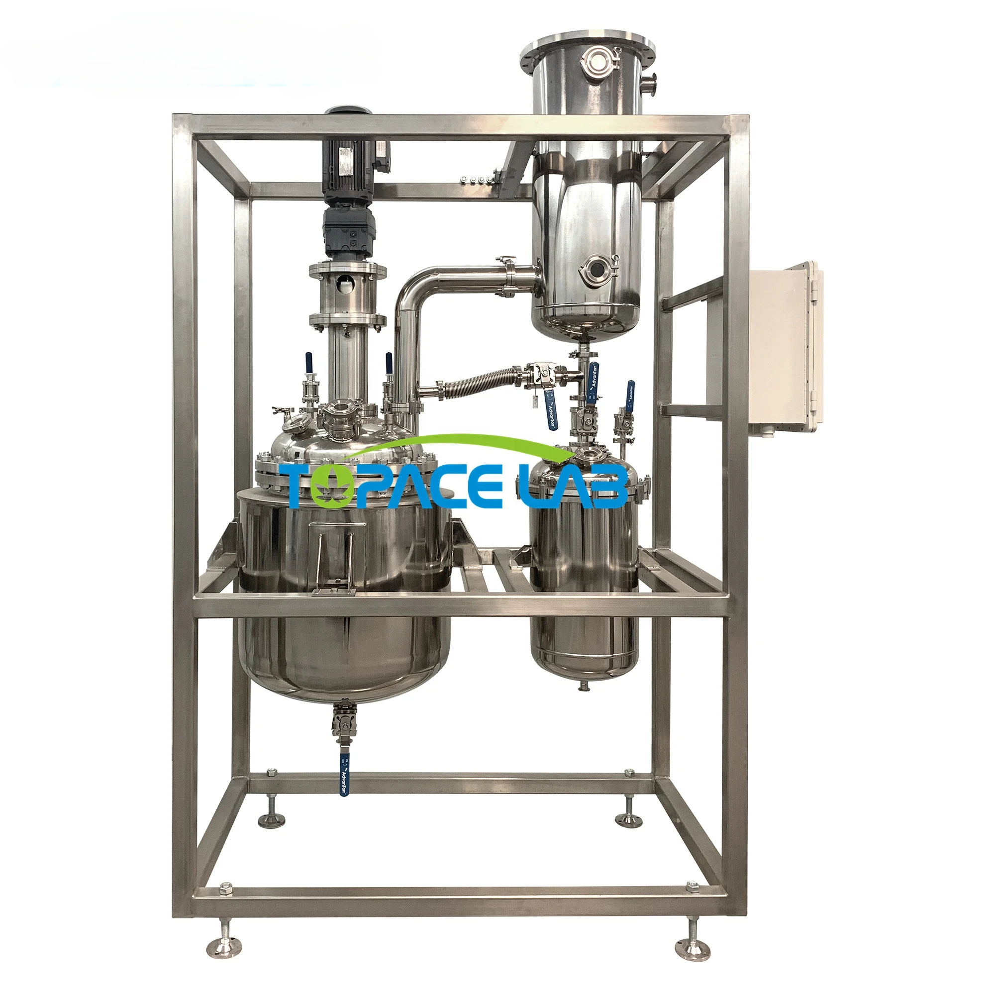 Topacelab 50L100L 200L 300L 500L Heat Mix Reactor Glue Mixing Machine Reaction Equipment Experimental Mixing Material Mixer